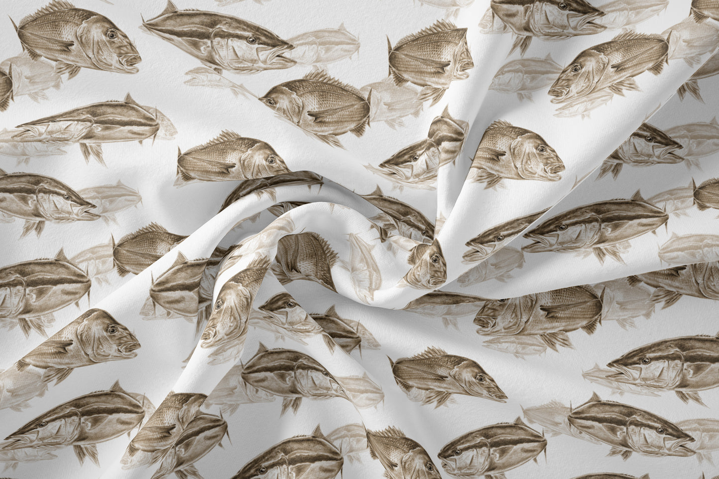 Snapper & Kingfish Fabric - per metre