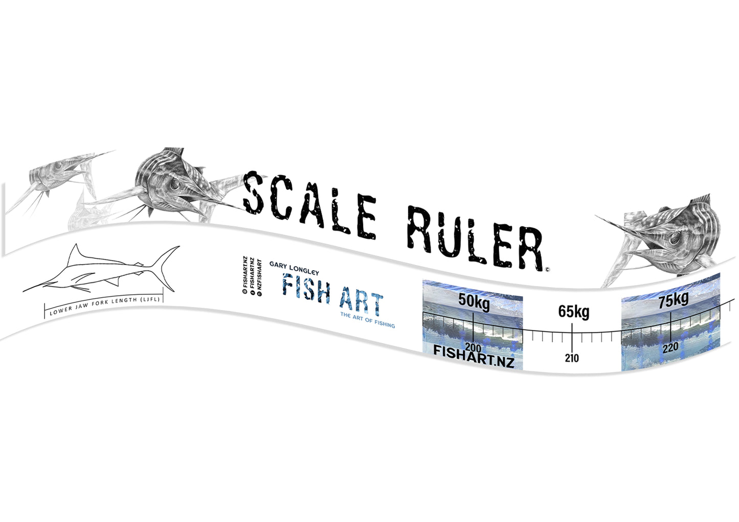 Scale Ruler - Striped Marlin